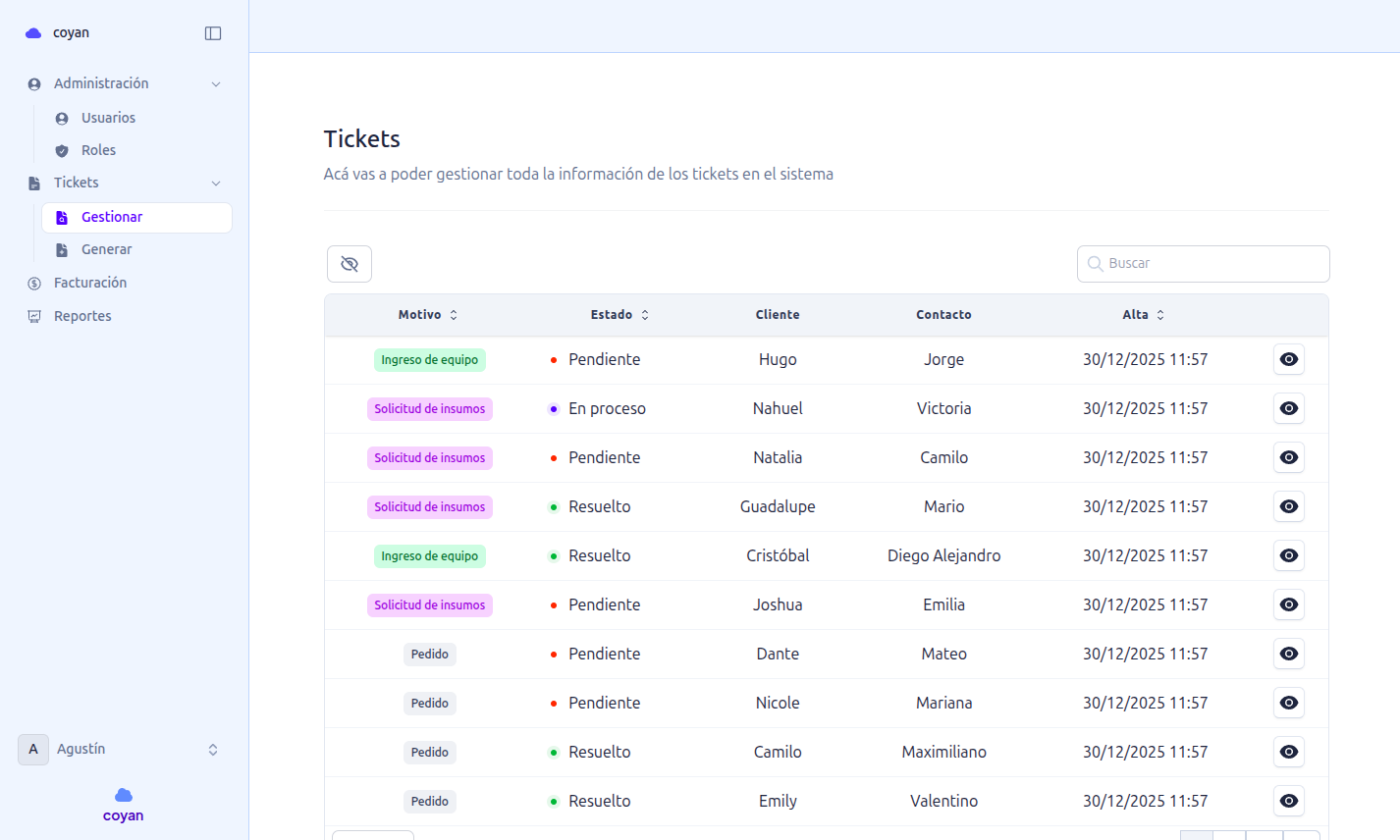 Captura de la aplicación